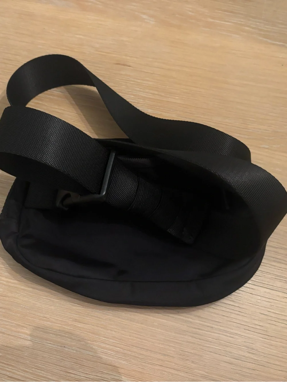 lululemon athletica Black Belt Bag with Notre Dame Clover Accent
